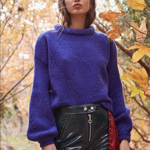 For love and lemons Mia pointelle sweater - Picture 3 of 9